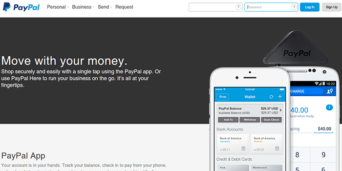 PayPals Mobilapplikation PayPals Mobilapplikation