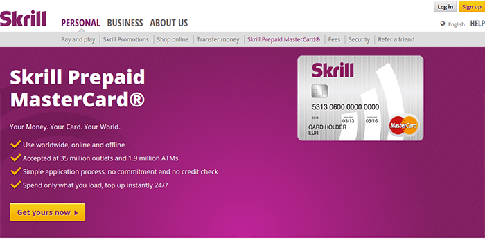 Skrills förbetalda kort Skrills förbetalda kort