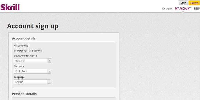 Att skapa ett konto med Skrill Att skapa ett konto med Skrill